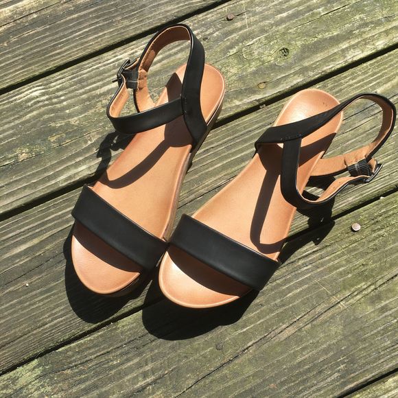 rock candy black sandals
